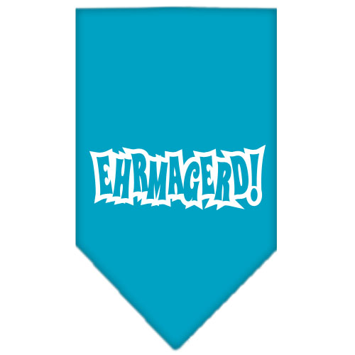 Ehrmagerd Screen Print Bandana Turquoise Small